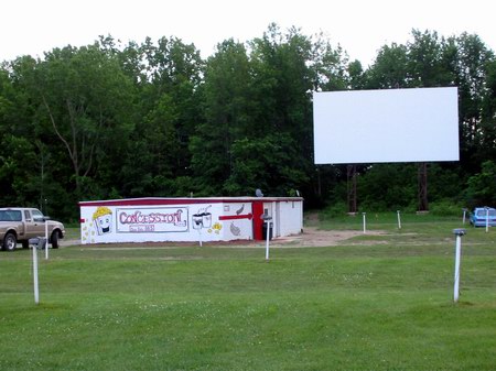 Hi-Way Drive-In Theatre - Snack Bar And Screen - Photo From Water Winter Wonderland